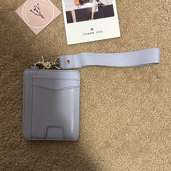 Andar - The Denner Periwinkle Leather Wallet - Picture 7 of 7